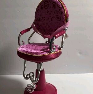 Pink Paisley Battat Our Generation Sitting Pretty Salon Chair American Girl Doll